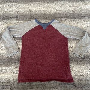 5T Grey & Red Boys Baseball Style shirt